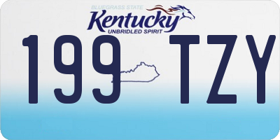 KY license plate 199TZY