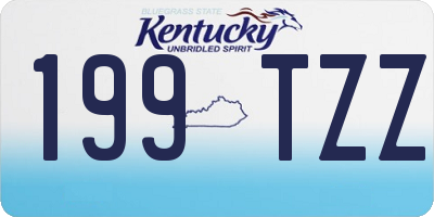 KY license plate 199TZZ