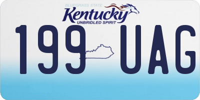 KY license plate 199UAG