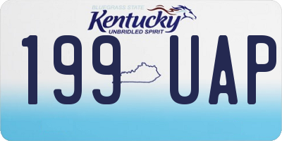 KY license plate 199UAP