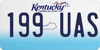 KY license plate 199UAS