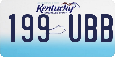 KY license plate 199UBB