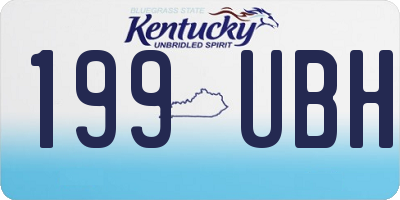 KY license plate 199UBH