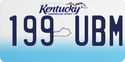 KY license plate 199UBM