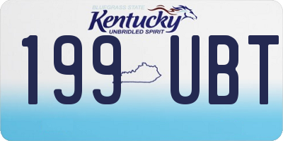 KY license plate 199UBT