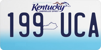 KY license plate 199UCA