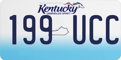 KY license plate 199UCC