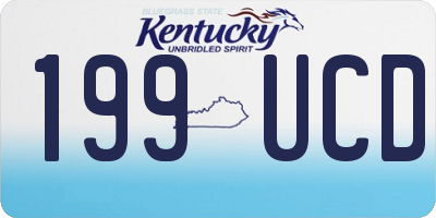 KY license plate 199UCD