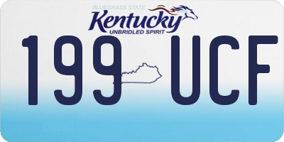 KY license plate 199UCF
