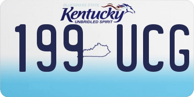 KY license plate 199UCG