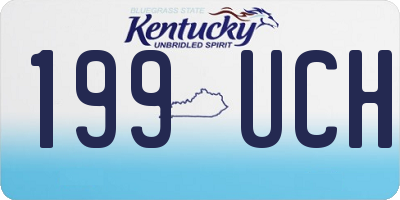 KY license plate 199UCH