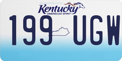 KY license plate 199UGW