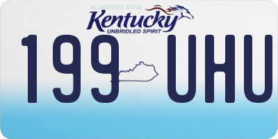 KY license plate 199UHU