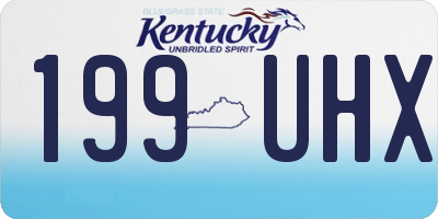 KY license plate 199UHX