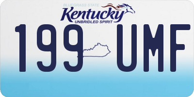 KY license plate 199UMF