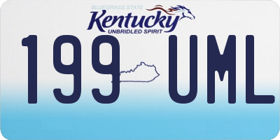 KY license plate 199UML