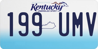 KY license plate 199UMV