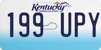 KY license plate 199UPY