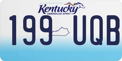KY license plate 199UQB