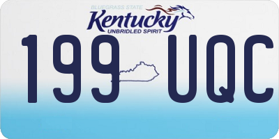 KY license plate 199UQC