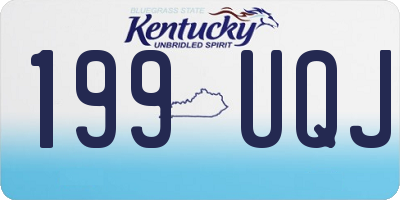 KY license plate 199UQJ