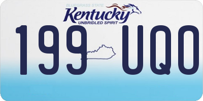 KY license plate 199UQO