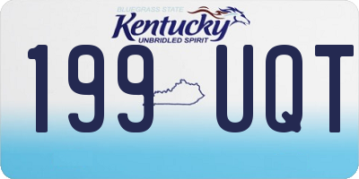 KY license plate 199UQT