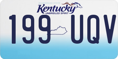KY license plate 199UQV