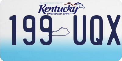 KY license plate 199UQX