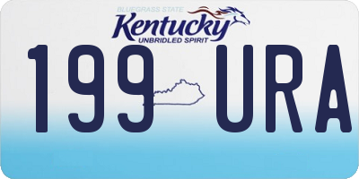 KY license plate 199URA