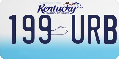 KY license plate 199URB