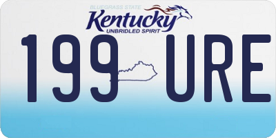 KY license plate 199URE