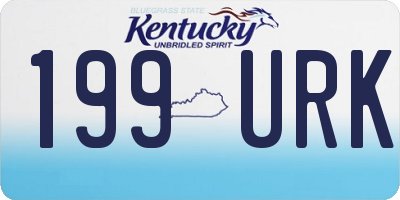 KY license plate 199URK