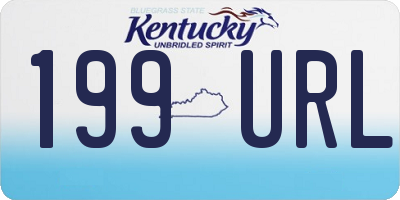 KY license plate 199URL