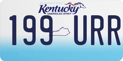 KY license plate 199URR