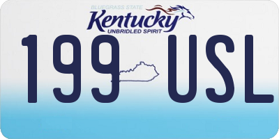 KY license plate 199USL
