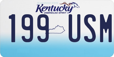 KY license plate 199USM