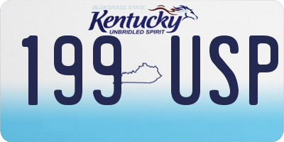 KY license plate 199USP