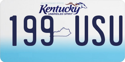 KY license plate 199USU