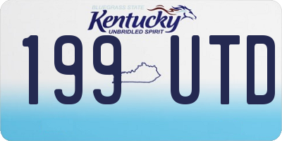 KY license plate 199UTD