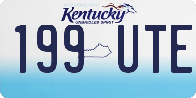 KY license plate 199UTE