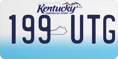 KY license plate 199UTG