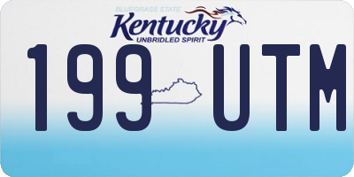 KY license plate 199UTM