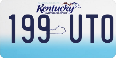 KY license plate 199UTO
