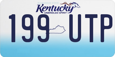 KY license plate 199UTP