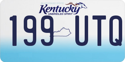 KY license plate 199UTQ