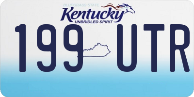 KY license plate 199UTR