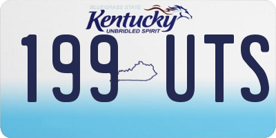 KY license plate 199UTS