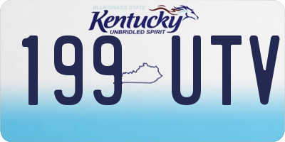 KY license plate 199UTV