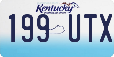 KY license plate 199UTX